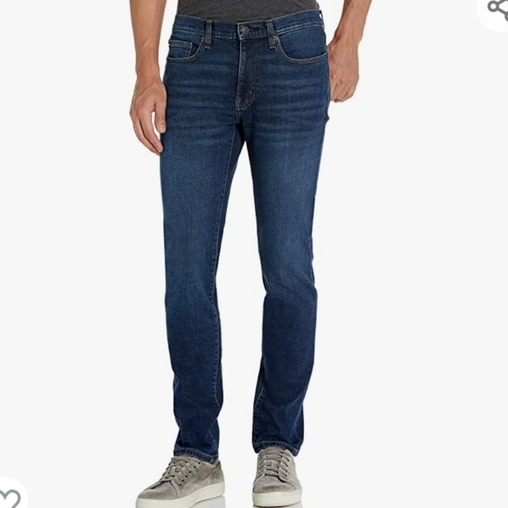 Amazon Essentials Skinny-Fit Stretch Jeans with a Dark Blue Vintage Wash 31W 32L